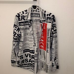Versace Newspaper Logo Shirt